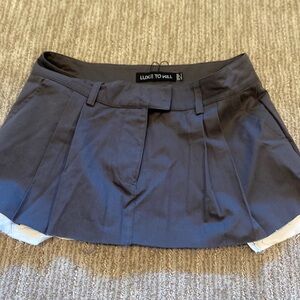 Luxe to kill mini pleated skirt